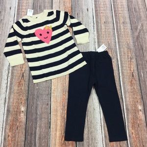 Gap Girls 2T Heart Sweater & Pants